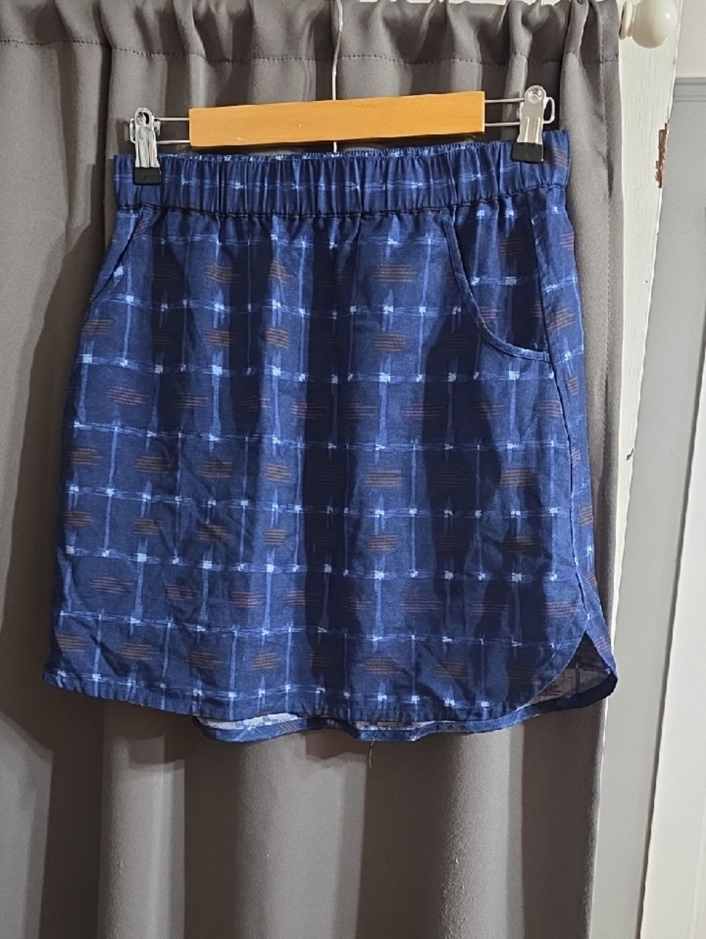 Patagonia Women's Skirt  Navy Pockets Tencel/Lyocell Comfrt Outdoors‎ Sz S NWOT?